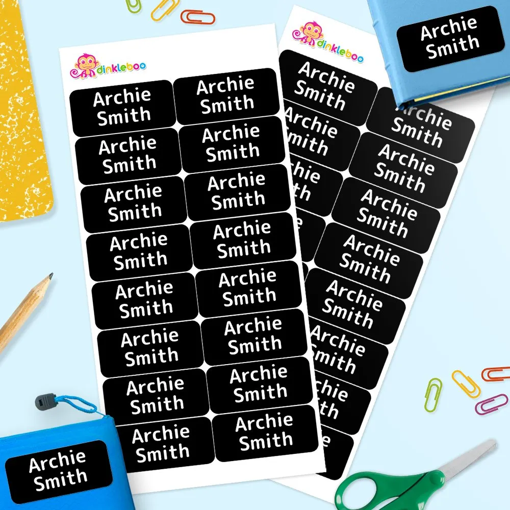 Single Color Rectangle Name Labels - Image 2