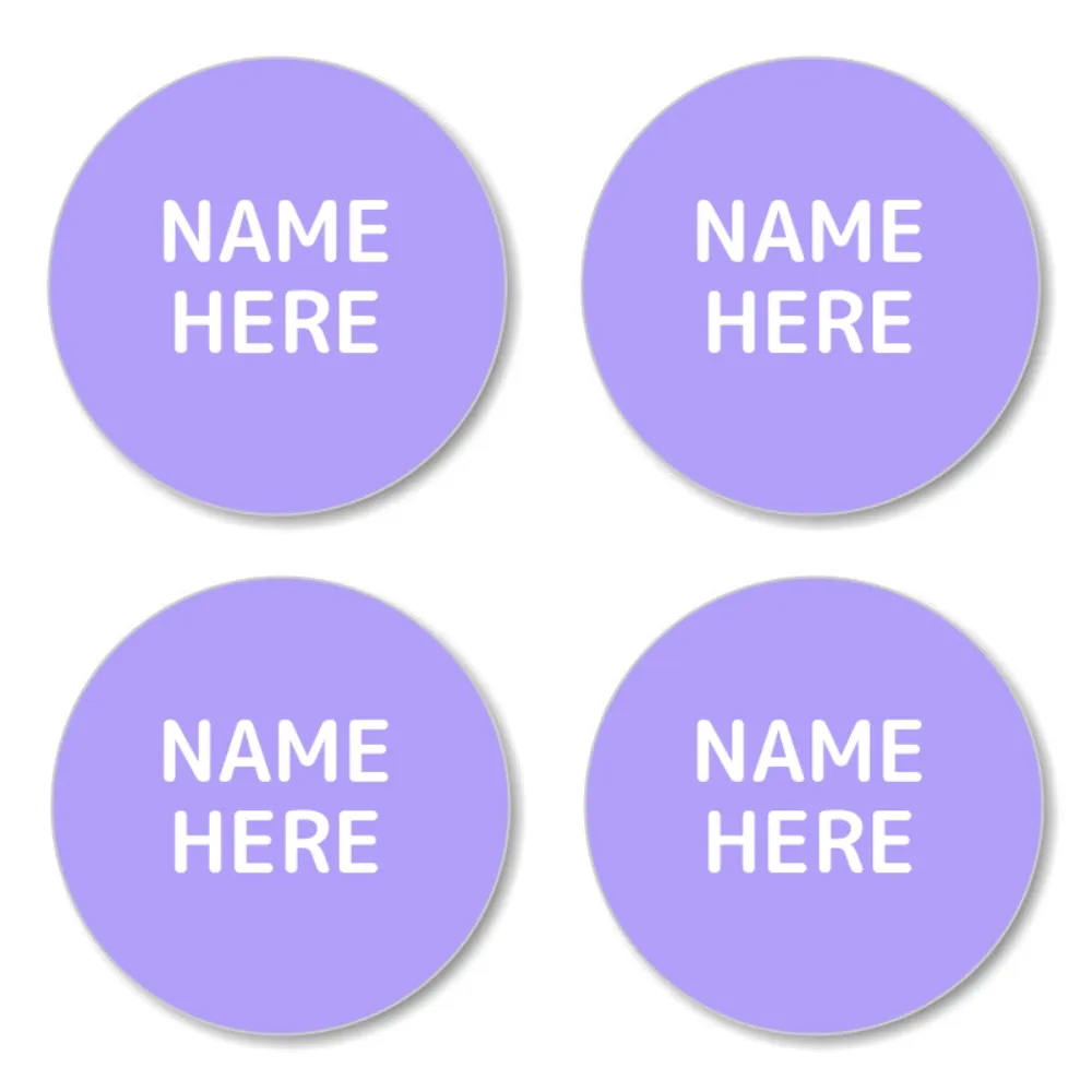 Single Color Round Name Labels - Image 11