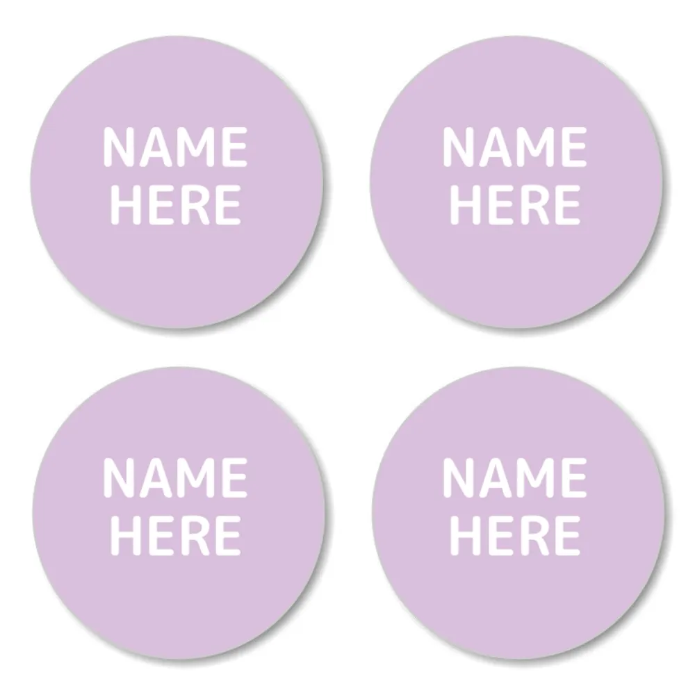 Single Color Round Name Labels - Image 12