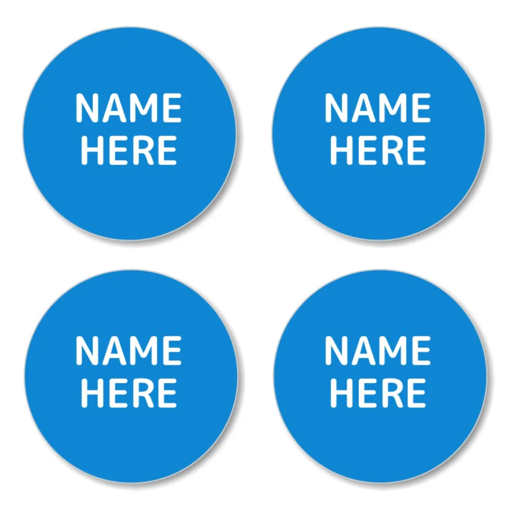 Single Color Round Name Labels - Image 14