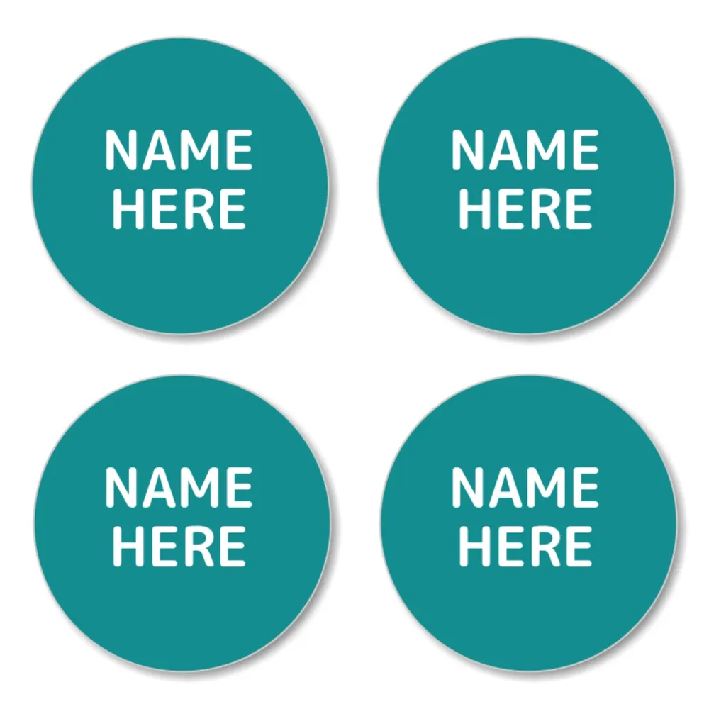 Single Color Round Name Labels - Image 17