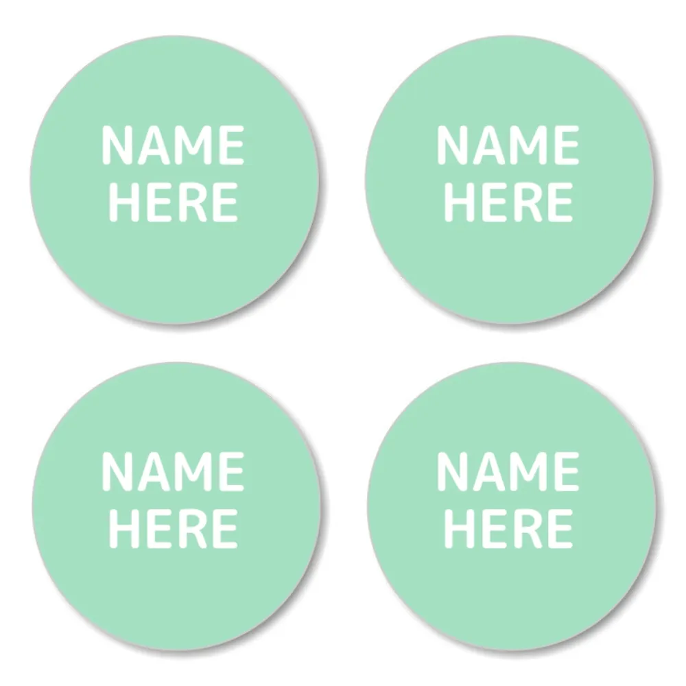 Single Color Round Name Labels - Image 19