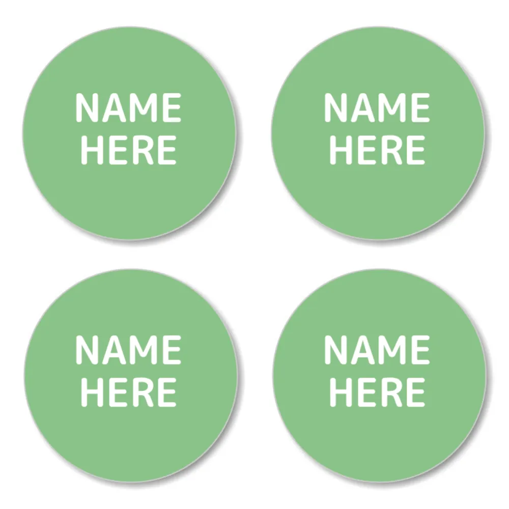 Single Color Round Name Labels - Image 20
