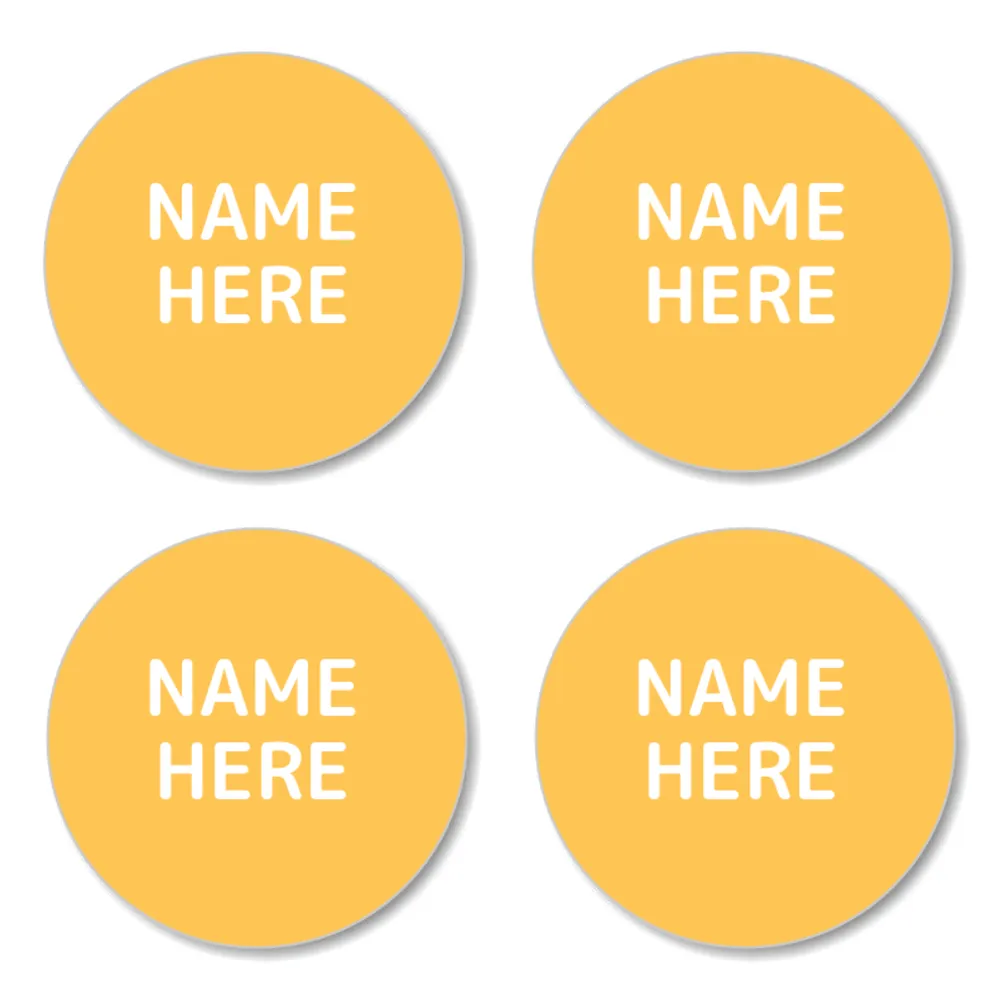 Single Color Round Name Labels - Image 22