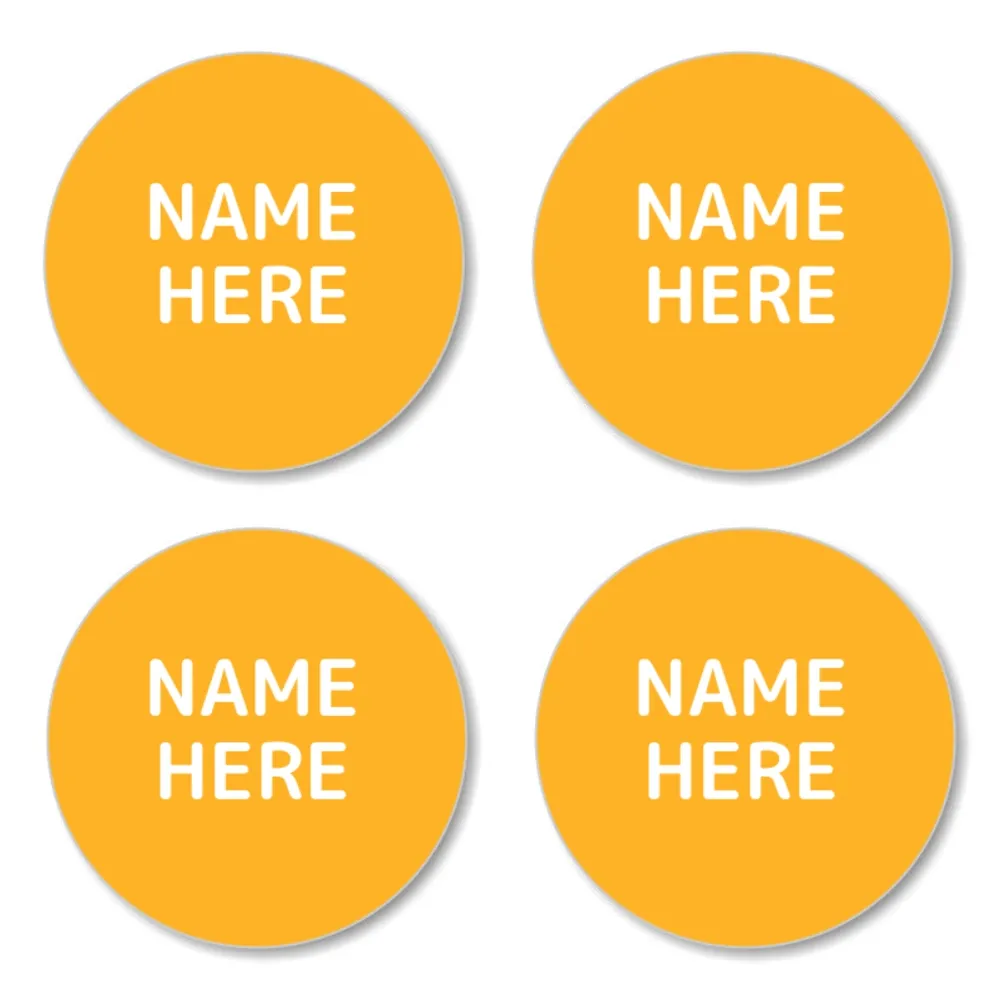 Single Color Round Name Labels - Image 24