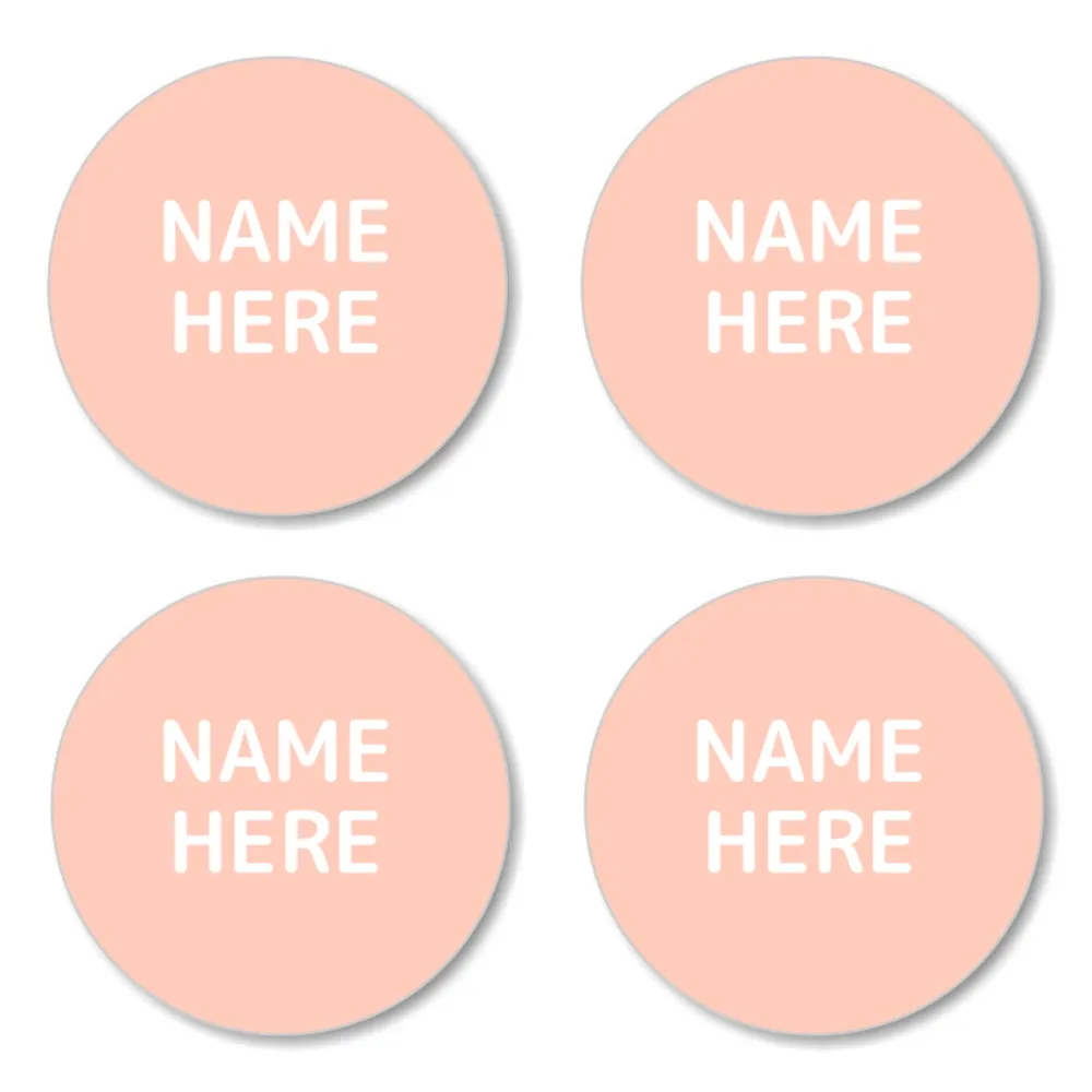Single Color Round Name Labels - Image 25