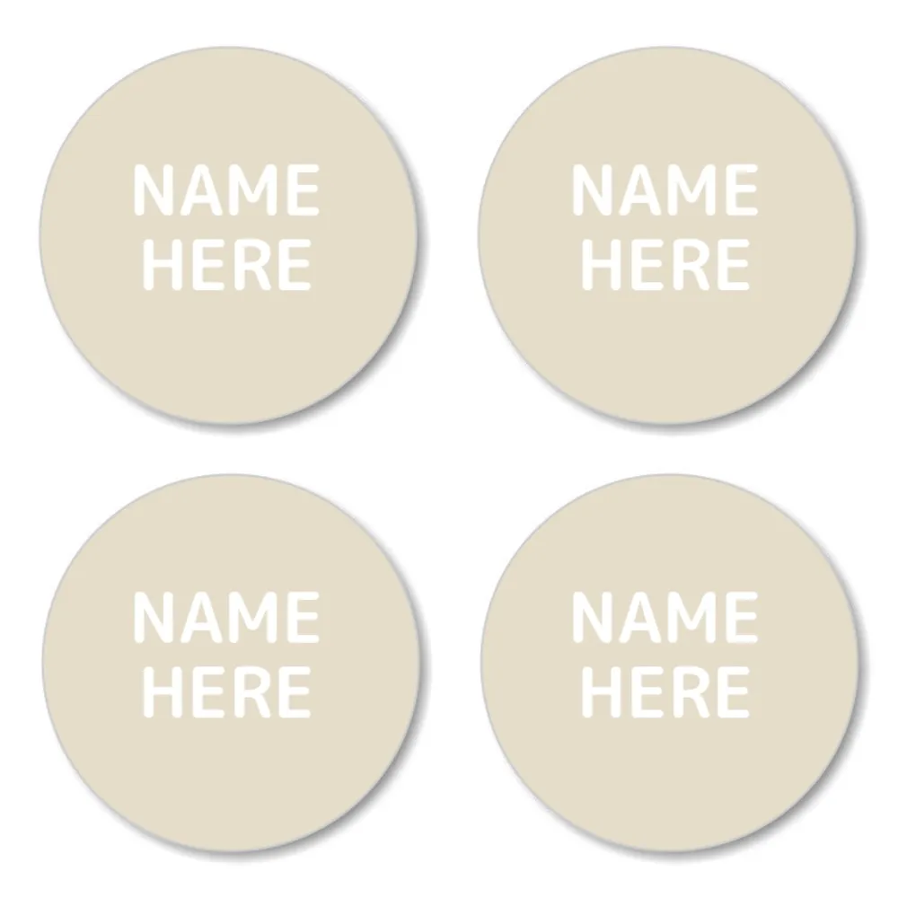 Single Color Round Name Labels - Image 27