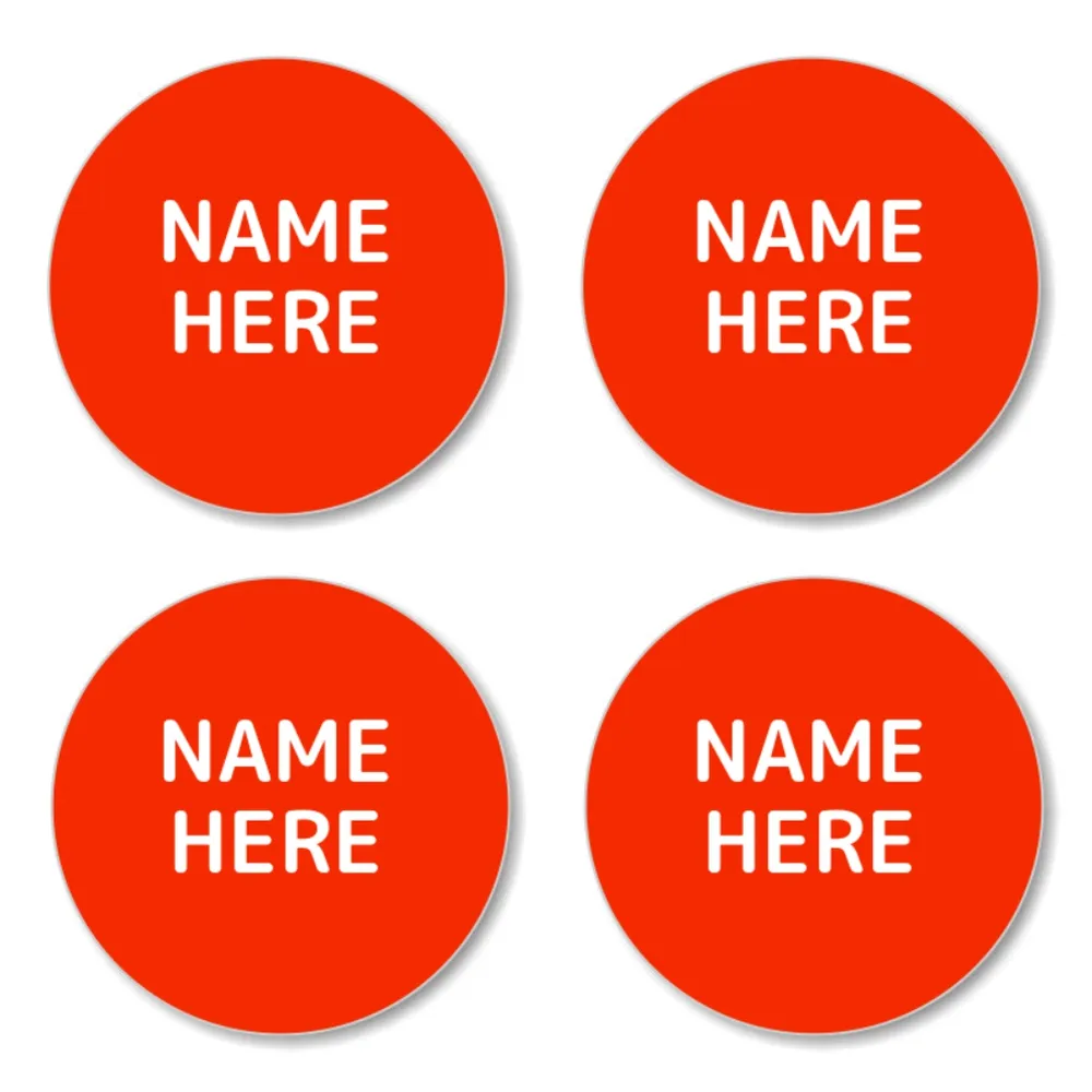 Single Color Round Name Labels - Image 4