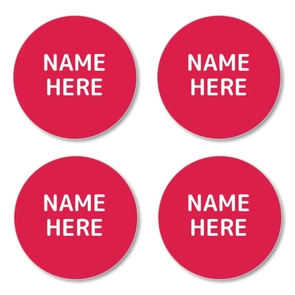 Single Color Round Name Labels - Image 5