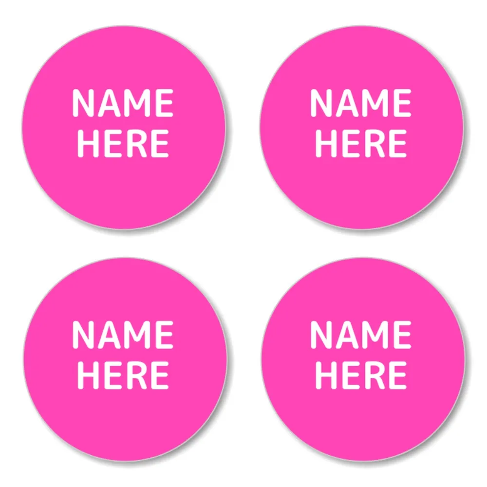Single Color Round Name Labels - Image 6