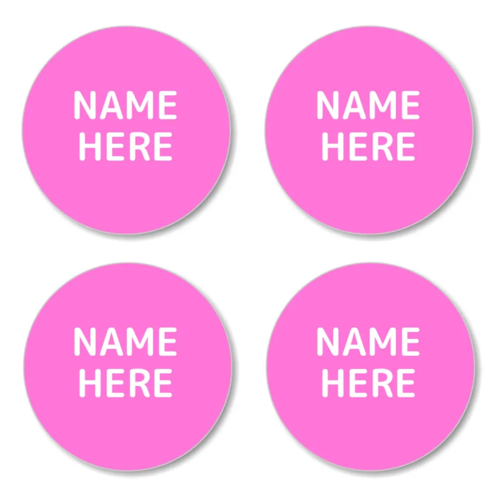 Single Color Round Name Labels - Image 7