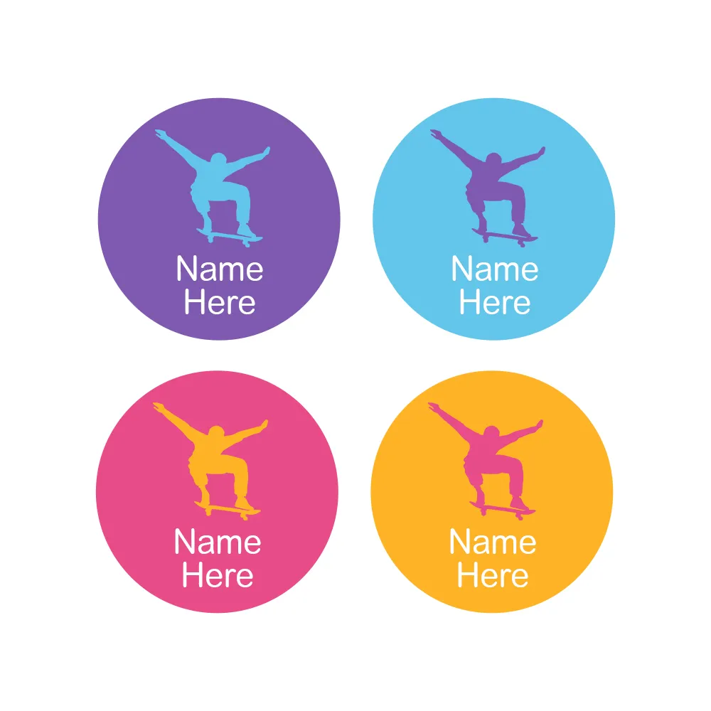 Skater Round Name Labels - Image 6