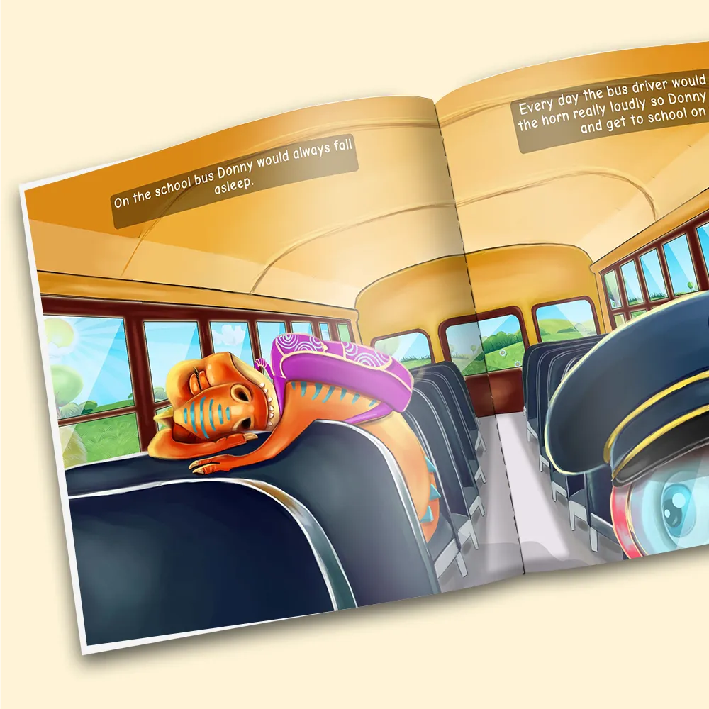 “The Sleepy Dinosaur" Personalized Story Book - Image 3