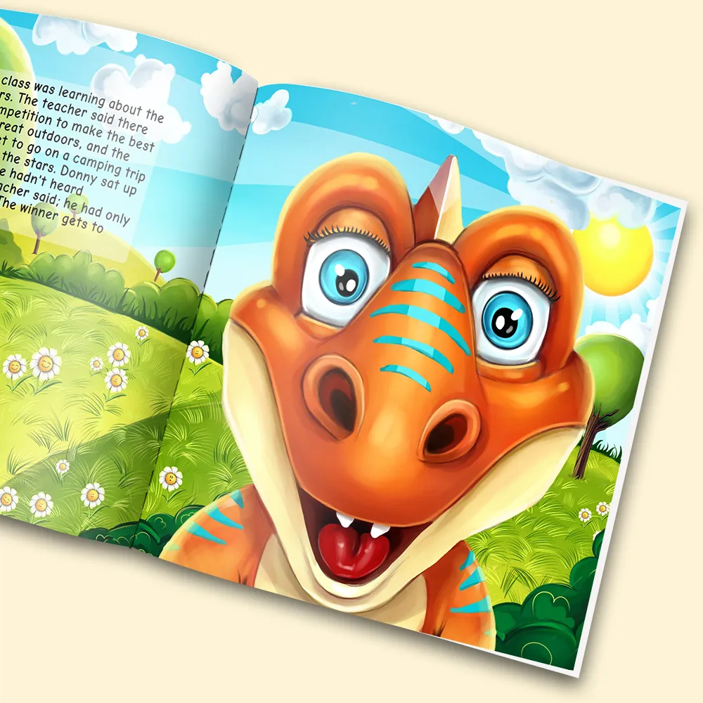 “The Sleepy Dinosaur" Personalized Story Book - Image 4