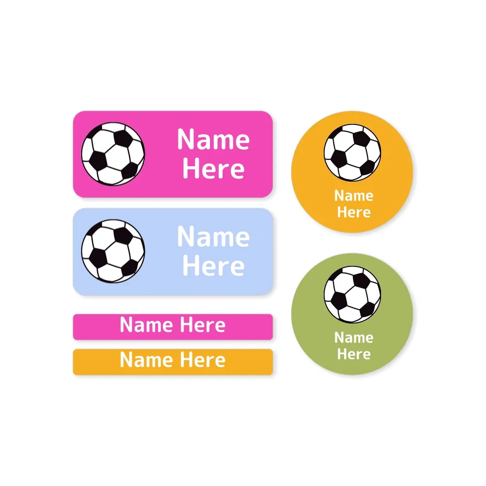 Soccer Ball Mixed Name Label Pack - Image 6