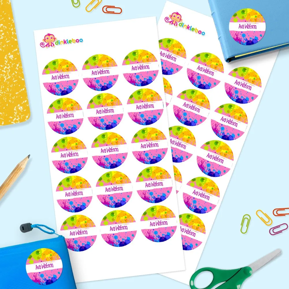 Splatter Round Name Labels - Image 2