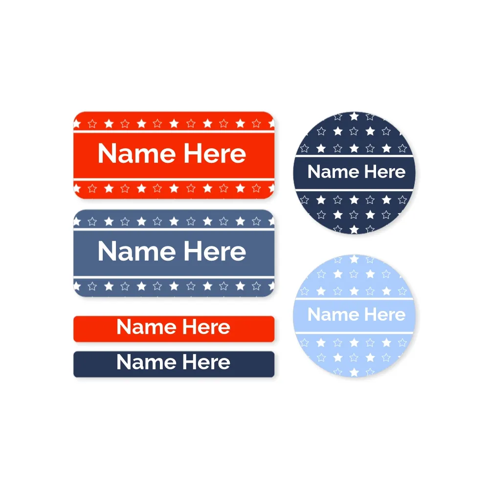 Stars Mixed Name Label Pack - Image 4