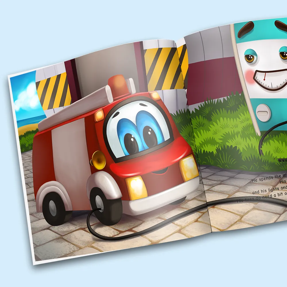 “The Little Red Fire Truck" Personalized Story Book - Image 3