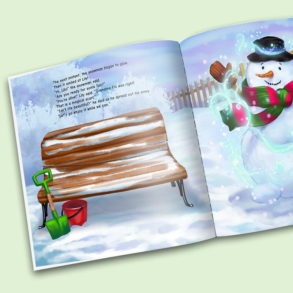 “The Magical Snowman" Personalized Story Book - Image 3