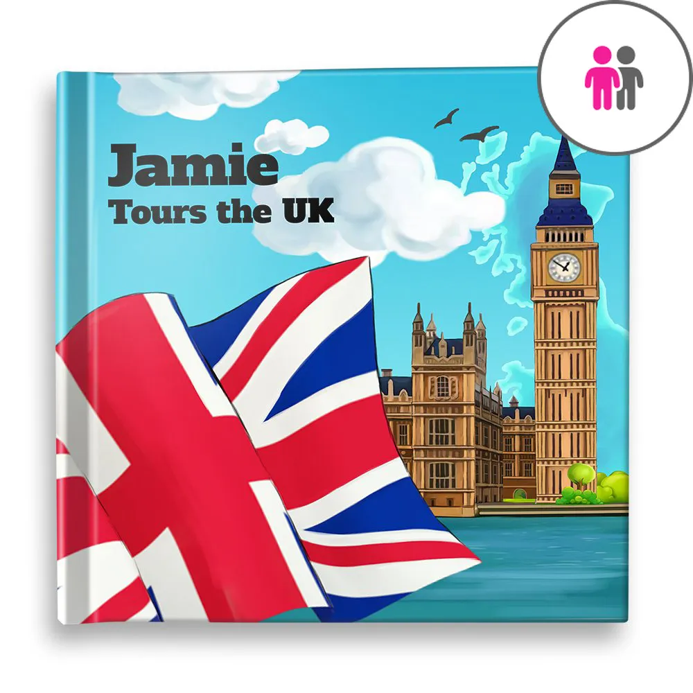 “Tours the UK" Personalized Story Book - Image 2