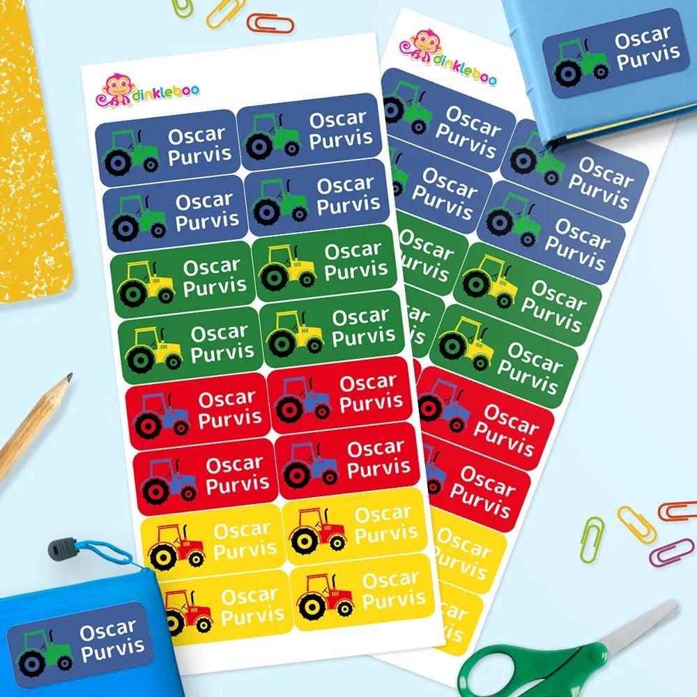 Tractor Rectangle Name Labels - Image 2