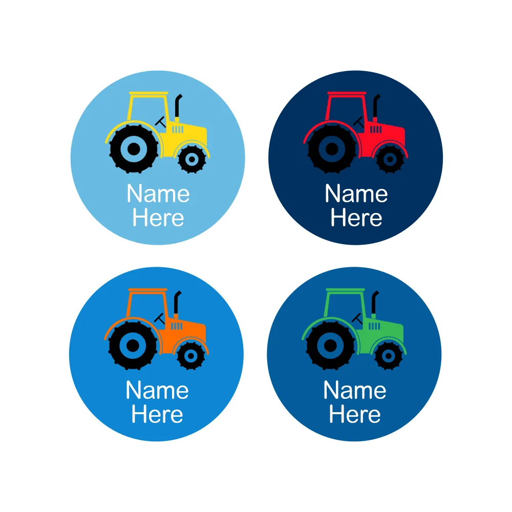 Tractor Round Name Labels - Image 2