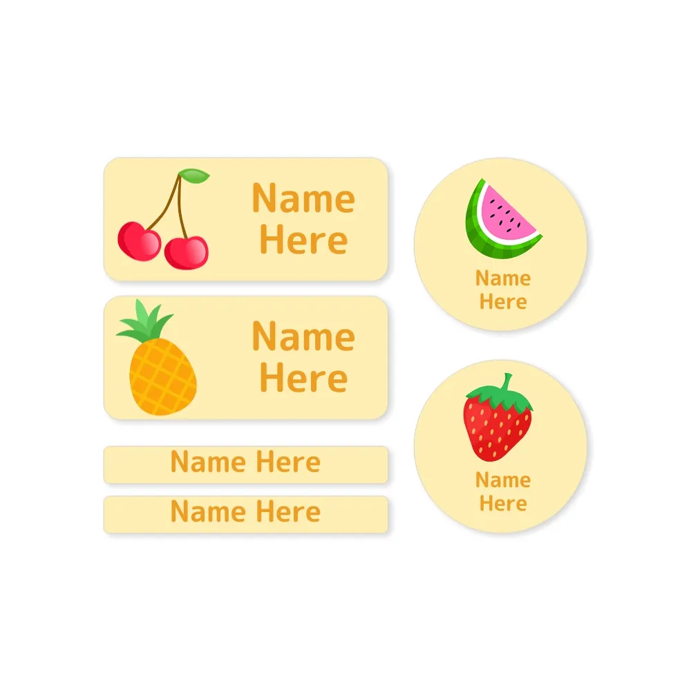 Tropical Fruit Mixed Name Label Pack - Image 7