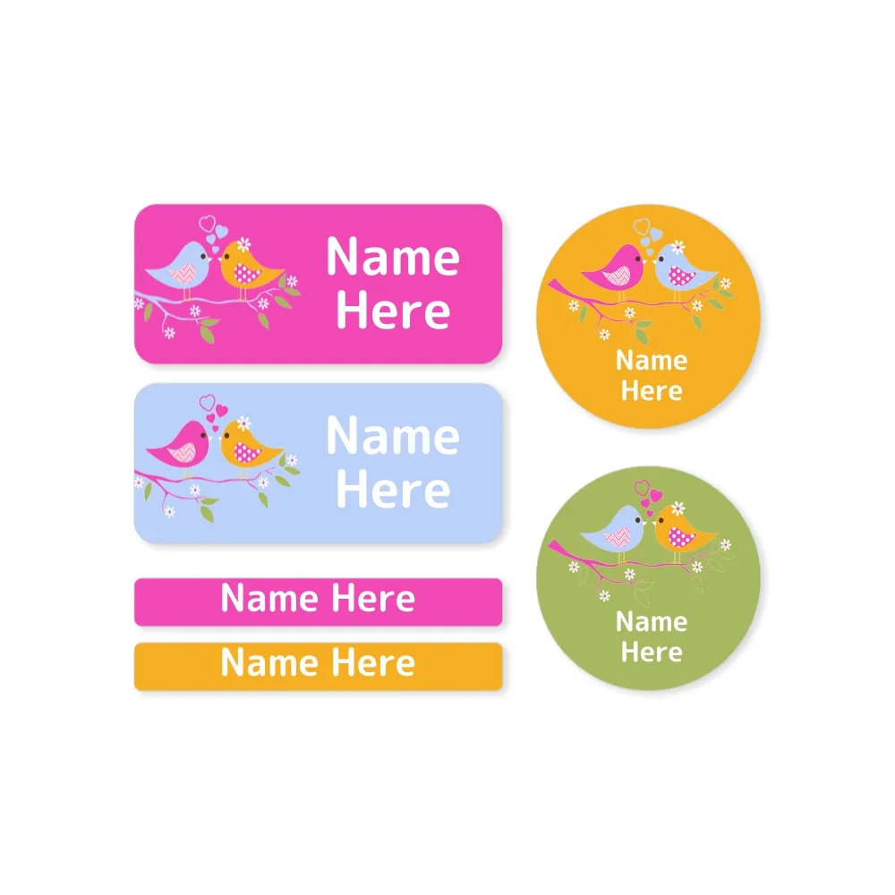 Two Birds Mixed Name Label Pack - Image 4