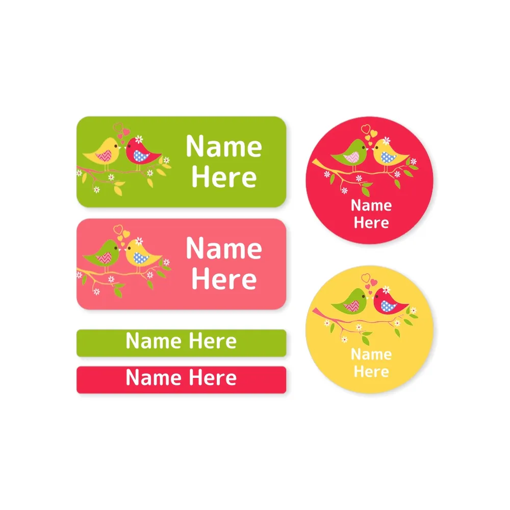 Two Birds Mixed Name Label Pack - Image 7
