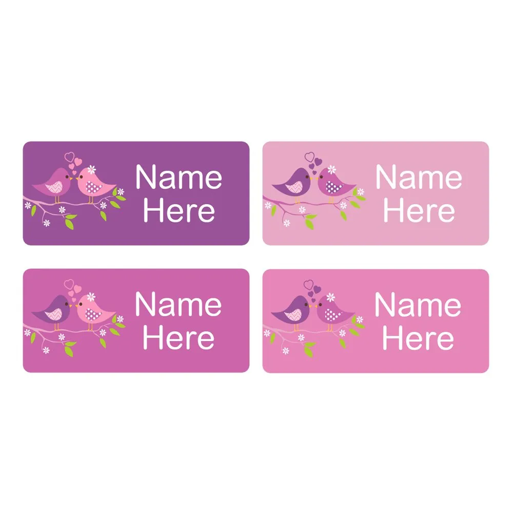 Two Birds Rectangle Name Labels - Image 5