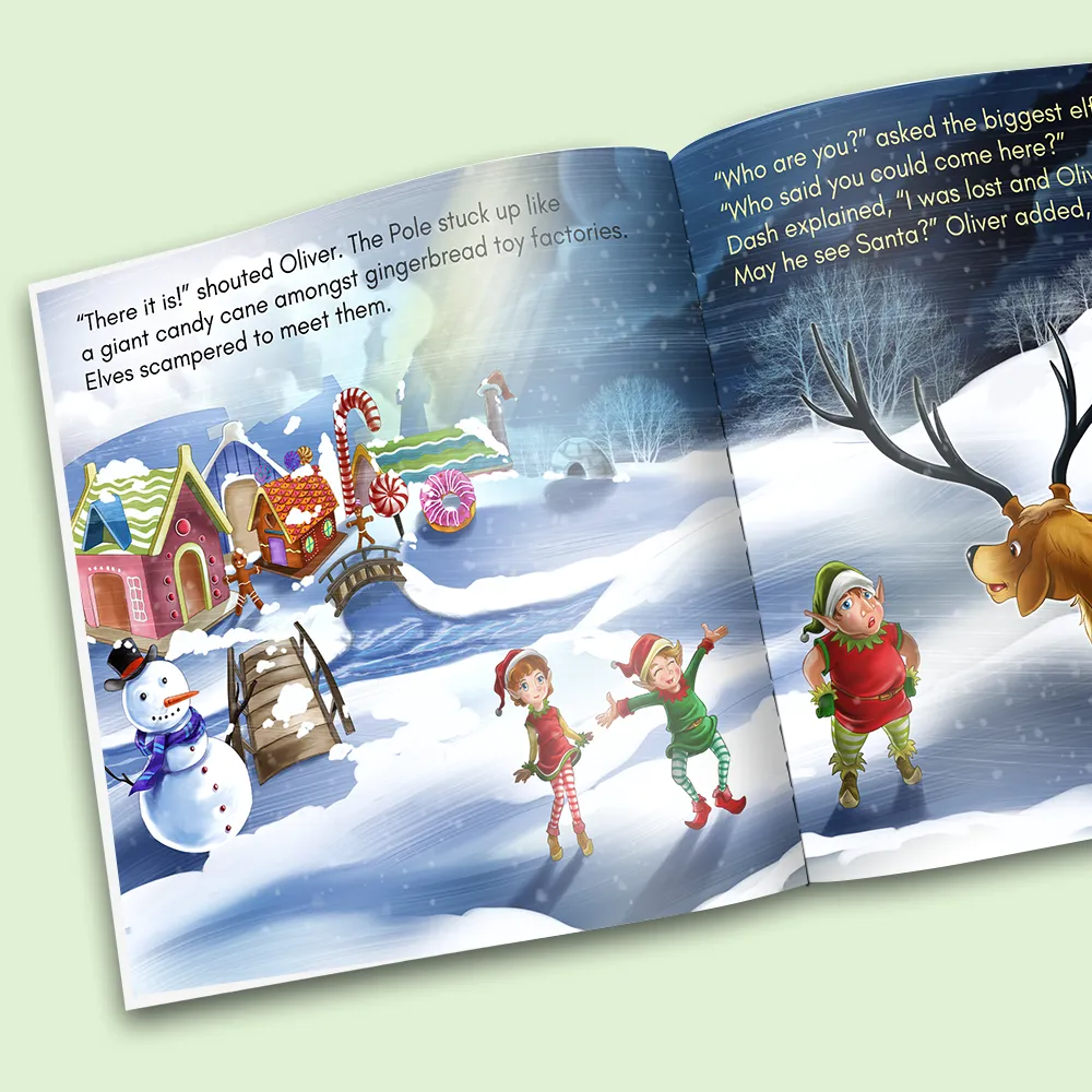 “Visiting Santa" Personalized Story Book - Image 4