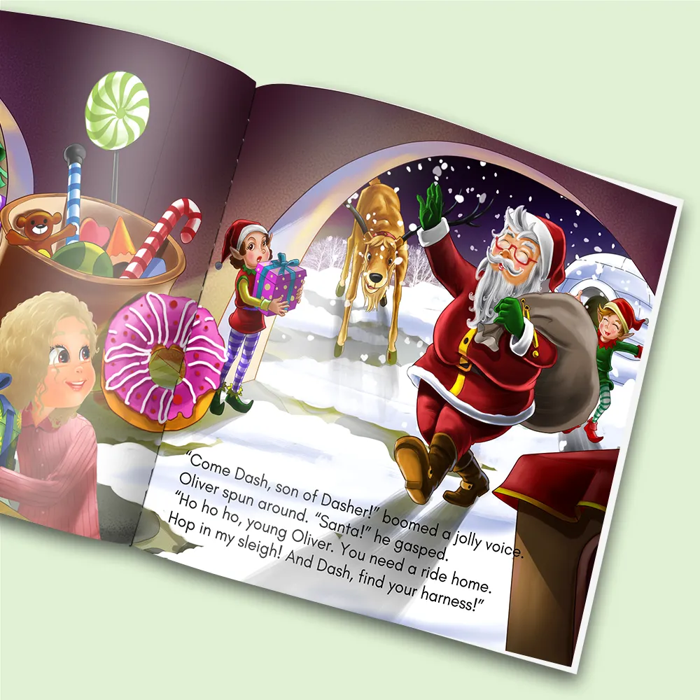 “Visiting Santa" Personalized Story Book - Image 5