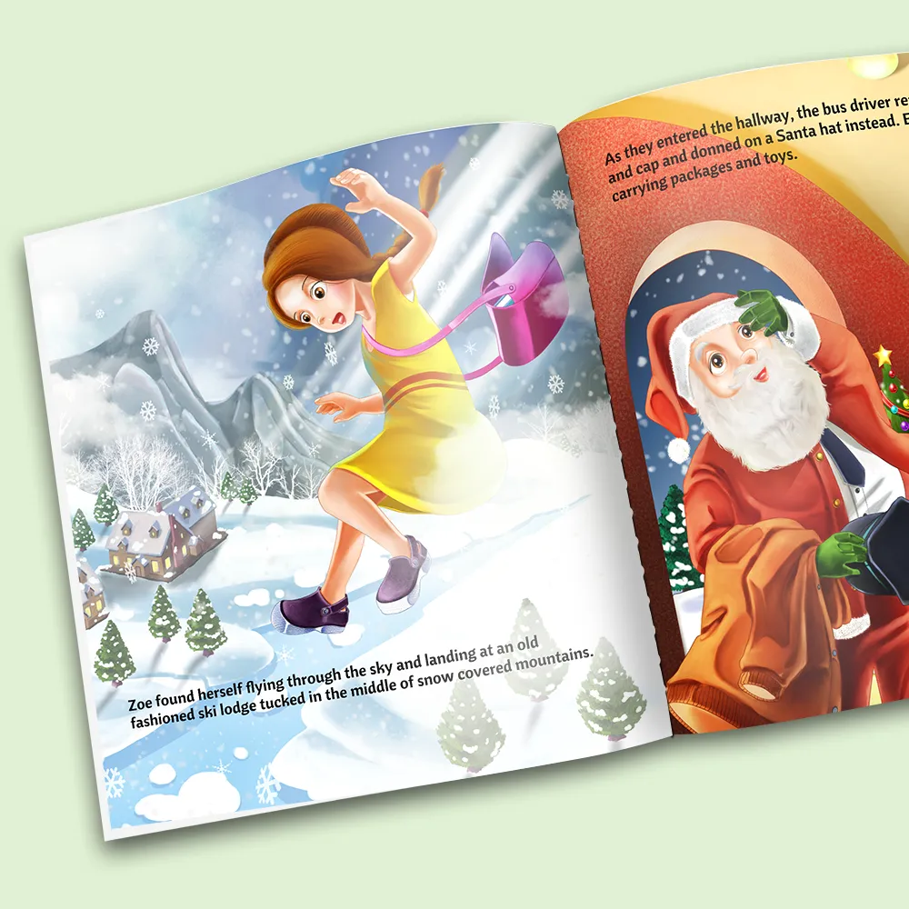 “Visits Santa's Workshop" Personalized Story Book - Image 3