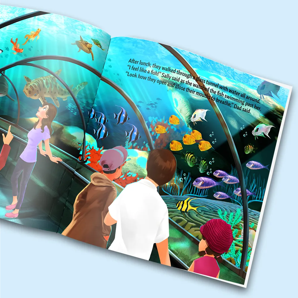 “Visits the Aquarium" Personalized Story Book - Image 4