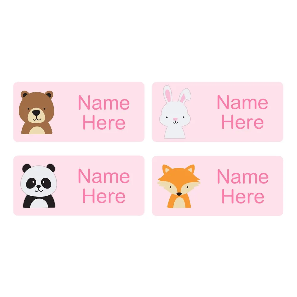 Woodland Animals Rectangle Name Labels - Image 5